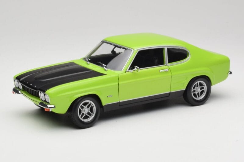 Ford Capri Mk1 RS 2600 Zöld & Fekete Minichamps 1:18 150089075 Fém