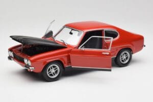 Ford Capri Mk1 RS 2600 Piros & Fekete Minichamps 1:18 150089076 Fém – 2. kép a 8-ből
