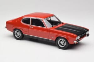 Ford Capri Mk1 RS 2600 Piros & Fekete Minichamps 1:18 150089076 Fém – 6. kép a 8-ből