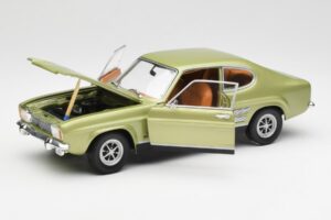Ford Capri Mk1 Világoszöld Metál Minichamps 1:18 18008900 Fém – 2. kép a 8-ből