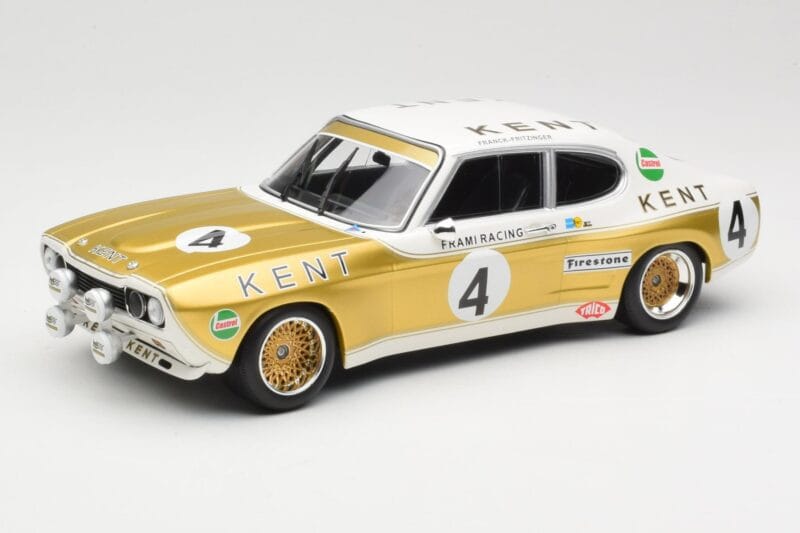 Ford Capri Mk1 RS 2600 #4 W. Frank / K. Fritzinger Kent Frami Racing 24 Hours of Spa 1972 Minichamps 1:18 155728504 Fém