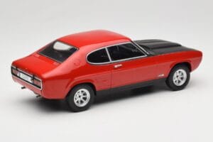 Ford Capri Mk1 RS 2600 Piros Fekete Motorházzal MCG 1:18 MCG18538 Fém – 2. kép a 6-ből