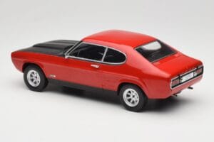 Ford Capri Mk1 RS 2600 Piros Fekete Motorházzal MCG 1:18 MCG18538 Fém – 5. kép a 6-ből