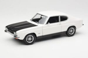 Ford Capri Mk1 RS 2600 Fehér Fekete Minichamps 1:18 150089078 Fém