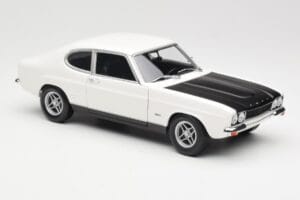Ford Capri Mk1 RS 2600 Fehér Fekete Minichamps 1:18 150089078 Fém – 6. kép a 8-ből