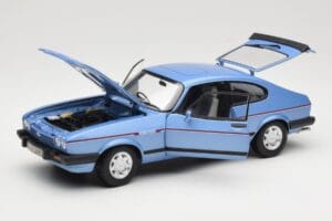 Ford Capri Mk3 2.8 Injection Paris Blue Norev 1:18 182764 Fém – 2. kép a 8-ből