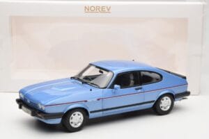 Ford Capri Mk3 2.8 Injection Paris Blue Norev 1:18 182764 Fém – 8. kép a 8-ből