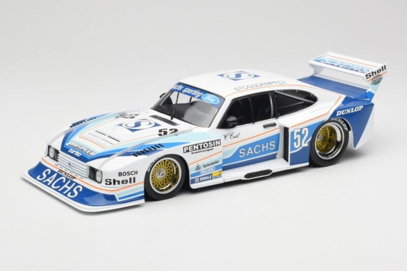 Ford Capri Group 5 #52 Sachs H. Ertl DRM Zolder 1980 MCG 1:18 MCG18801R Fém