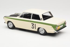 Ford Cortina Lotus #31 J. Ickx / G. Staepelaere Marathon de la Route 1966 MCG 1:18 MCG18436R Fém – 5. kép a 6-ből