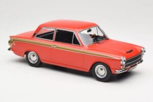 Ford Cortina Lotus Red & Gold Stripe MCG 1:18 MCG18532 Fém – 4. kép a 6-ből