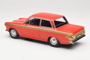 Ford Cortina Lotus Red & Gold Stripe MCG 1:18 MCG18532 Fém – 5. kép a 6-ből