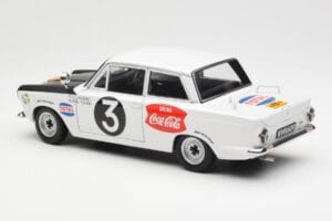 Ford Cortina Mk1 #3 P. Hughes / B. Young African Safari Rally 1964 AUTOart 1:18 86428 Fém – 7. kép a 8-ből