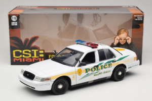 Ford Crown Victoria Police Interceptor CSI Miami GreenLight 1:18 13514 Fém – 6. kép a 6-ből