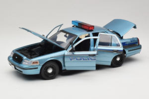 Ford Crown Victoria Police Cruiser Twilight Blue Greenlight 1:18 1643 Fém – 2. kép a 8-ből