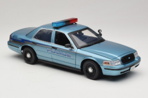 Ford Crown Victoria Police Cruiser Twilight Blue Greenlight 1:18 1643 Fém – 6. kép a 8-ből