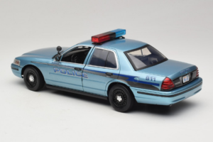 Ford Crown Victoria Police Cruiser Twilight Blue Greenlight 1:18 1643 Fém – 7. kép a 8-ből