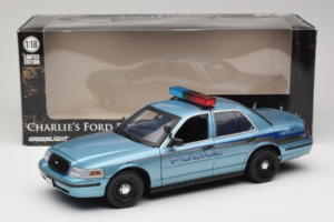 Ford Crown Victoria Police Cruiser Twilight Blue Greenlight 1:18 1643 Fém – 8. kép a 8-ből