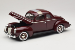 Ford Deluxe Coupe Sötétpiros ERTL 1:18 7936 Fém – 2. kép a 7-ből