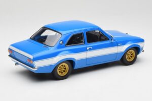 Ford Escort Mk1 RS 1600 Kék Fehér Csíkok Minichamps 1:18 100688102 Fém – 3. kép a 8-ből