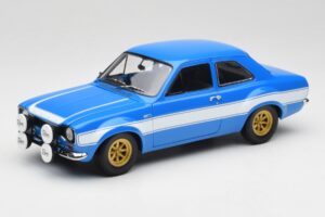 Ford Escort Mk1 RS 1600 Kék Fehér Csíkok Minichamps 1:18 100688102 Fém