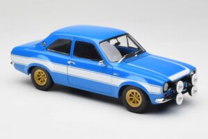 Ford Escort Mk1 RS 1600 Kék Fehér Csíkok Minichamps 1:18 100688102 Fém – 6. kép a 8-ből