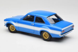 Ford Escort Mk1 RS 1600 Kék Fehér Csíkok Minichamps 1:18 100688102 Fém – 7. kép a 8-ből