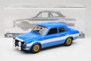 Ford Escort Mk1 RS 1600 Kék Fehér Csíkok Minichamps 1:18 100688102 Fém – 8. kép a 8-ből