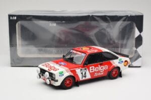 Ford Escort Mk2 RS 1800 #14 Droogmans / Joosten Belga 3rd Place Lotto Haspengouw Rally 1983 Minichamps 1:18 155838714 Fém – 6. kép a 6-ből
