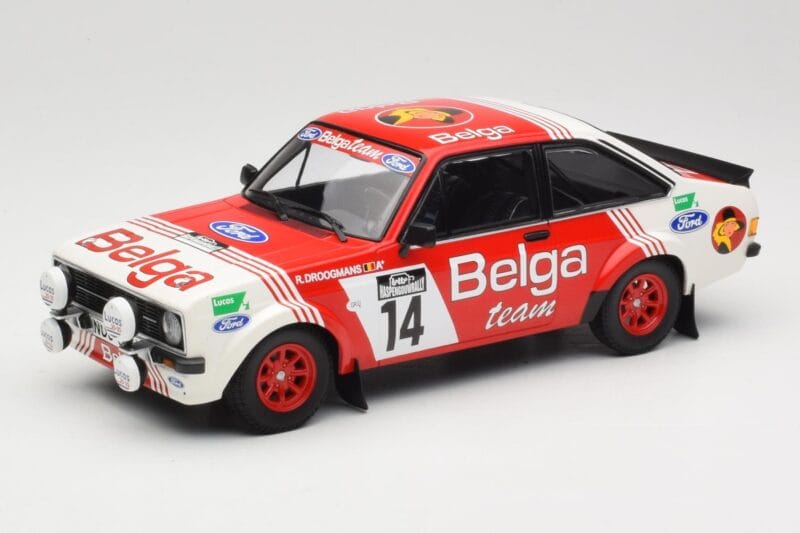 Ford Escort Mk2 RS 1800 #14 Droogmans / Joosten Belga 3rd Place Lotto Haspengouw Rally 1983 Minichamps 1:18 155838714 Fém