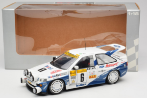 Ford Escort RS Cosworth Mobil 1 #6 F. Delecour / D. Grataloup Rally Monte Carlo Night Version Winner 1994 UT Models 1:18 3945 – 8. kép a 8-ből