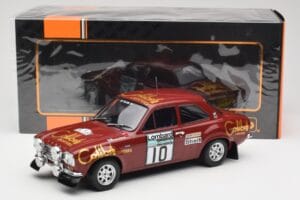 Ford Escort RS 1600 Mk1 #10 H. Mikkola / J. Davenport RAC Rally 1974 IXO 1:18 18RMC047C Fém – 6. kép a 6-ből
