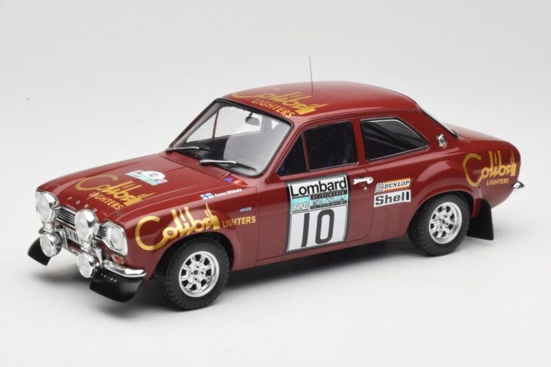 Ford Escort RS 1600 Mk1 #10 H. Mikkola / J. Davenport RAC Rally 1974 IXO 1:18 18RMC047C Fém