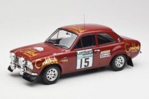Ford Escort RS 1600 Mk1 #15 M. Alen / I. Kivimäki RAC Rally 1974 IXO 1:18 18RMC047B Fém