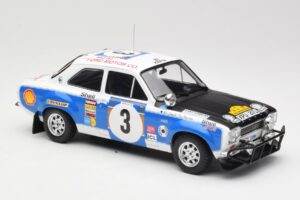 Ford Escort RS 1600 Mk1 #3 V. Preston Jr. / B. Smith Safari Rally 1973 IXO 1:18 18RMC075B Fém – 4. kép a 6-ből