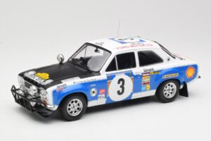 Ford Escort RS 1600 Mk1 #3 V. Preston Jr. / B. Smith Safari Rally 1973 IXO 1:18 18RMC075B Fém