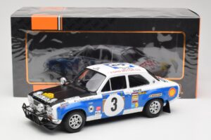 Ford Escort RS 1600 Mk1 #3 V. Preston Jr. / B. Smith Safari Rally 1973 IXO 1:18 18RMC075B Fém – 6. kép a 6-ből