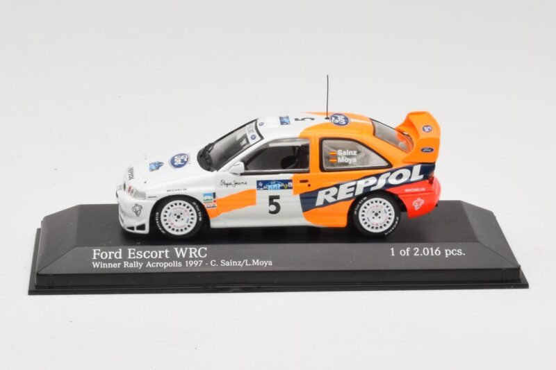 Ford Escort WRC #5 C. Sainz / L. Moya WRC 1997 Minichamps 1:43 430978705 Fém