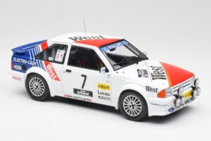 Ford Escort RS Turbo #7 Lotto Haspengouw Rally 1985 MCG 1:18 MCG18421 Fém – 4. kép a 6-ből