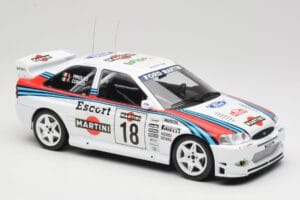 Ford Escort WRC Martini Racing #18 G. Cunico / G. Pirollo Rally San Remo 1998 IXO 1:18 18RMC171A Fém – 4. kép a 6-ből