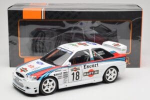 Ford Escort WRC Martini Racing #18 G. Cunico / G. Pirollo Rally San Remo 1998 IXO 1:18 18RMC171A Fém – 6. kép a 6-ből