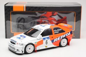 Ford Escort WRC #6 A. Schwarz / M. Giraudet Acropolis Rally 1997 IXO 1:18 18RMC172B Fém – 6. kép a 6-ből