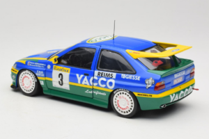 Ford Escort #3 Yacoo P. Bernardini / B. Occelli Rally Monte Carlo 1996 Winner UT Models 1:18 180968203 Fém – 7. kép a 8-ből