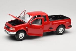 Ford F-150 Flareside SuperCab Piros Mira 1:18 6217 Fém – 2. kép a 8-ből