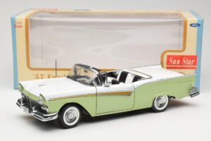 Ford Fairlane Skyliner Zöld & Fehér Sun Star 1:18 FORD003 Fém – 9. kép a 9-ből