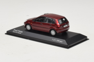 Ford Fiesta Mk5 Piros Metál Minichamps 1:43 400081101 Fém – 3. kép a 4-ből