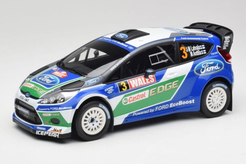 Ford Fiesta WRC #3 J-M. Latvala / M. Anttila Rally Great Britain Winner 2012 Minichamps 1:18 151120803 Fém