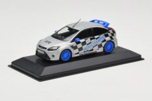 Ford Focus RS Mk2 Promo Blue Wheels Minichamps 1:43 FORD002 Fém – 2. kép a 4-ből