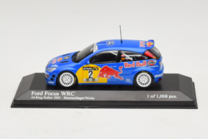 Ford Focus WRC #2 R. Baumgartner / B. Wichs Red Bull Rally Austria 2001 Minichamps 1:43 430008907 Fém