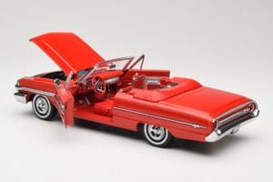 Ford Galaxie 500 Kabrió Piros Sun Star 1:18 1420 Fém – 5. kép a 8-ből