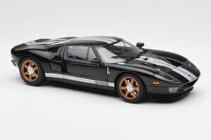 Ford GT Fekete Fehér Csíkokkal AUTOart 1:18 73023 Fém – 6. kép a 8-ből